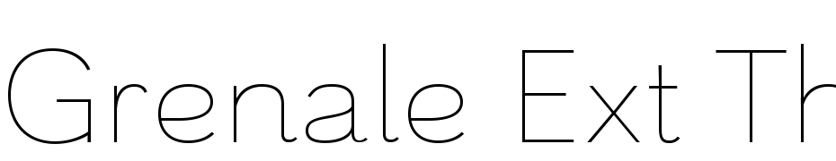 Grenale Ext Thin Font Download Free